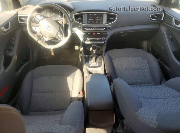 KMHC65LC7JU075315 2018 HYUNDAI IONIQ Gray წინა პანელის ხედი