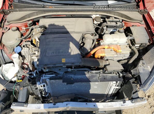 KMHC65LC7LU227757 2020 HYUNDAI IONIQ Red Widok wnętrza z tyłu