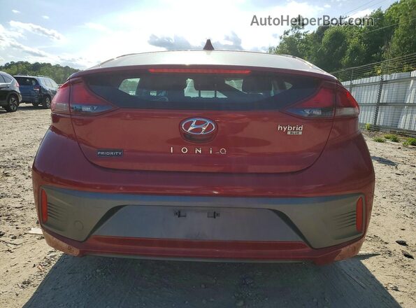 KMHC65LC7LU227757 2020 HYUNDAI IONIQ Red Widok z tyłu