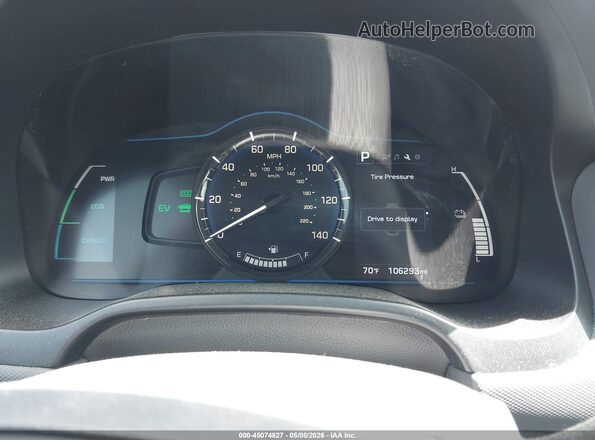 KMHC65LC8HU048036 2017 HYUNDAI IONIQ HYBRID Gray Вид задніх сидінь