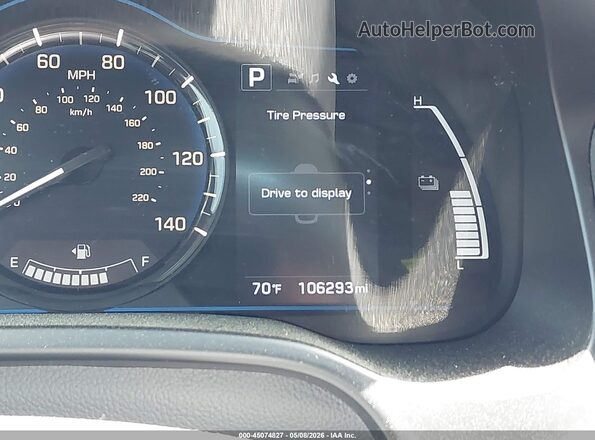 KMHC65LC8HU048036 2017 HYUNDAI IONIQ HYBRID Gray 