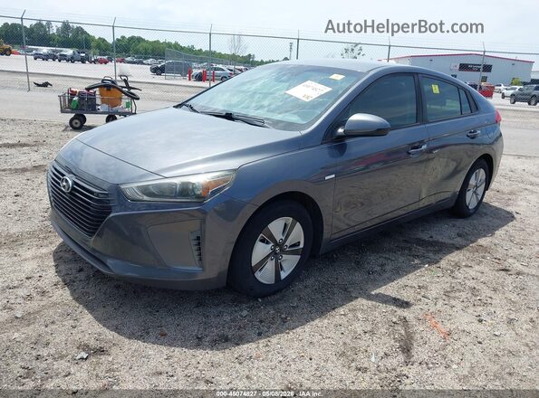 KMHC65LC8HU048036 2017 HYUNDAI IONIQ HYBRID Gray Передня ліва чверть