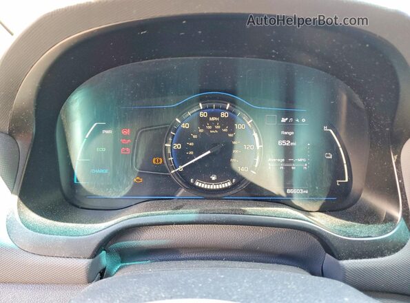 KMHC65LC9KU124273 2019 HYUNDAI IONIQ Black Instrument cluster view