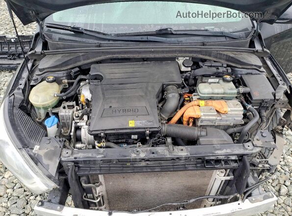 KMHC65LC9KU170668 2019 HYUNDAI IONIQ Black Widok wnętrza z tyłu