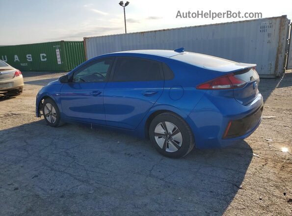 KMHC65LCXJU102426 2018 HYUNDAI IONIQ Blue Trasero izquierdo