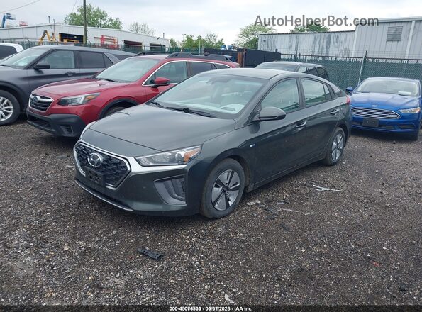 KMHC65LCXLU220320 2020 HYUNDAI IONIQ HYBRID Gray Առջևի ձախ երեք քառորդ տեսարան