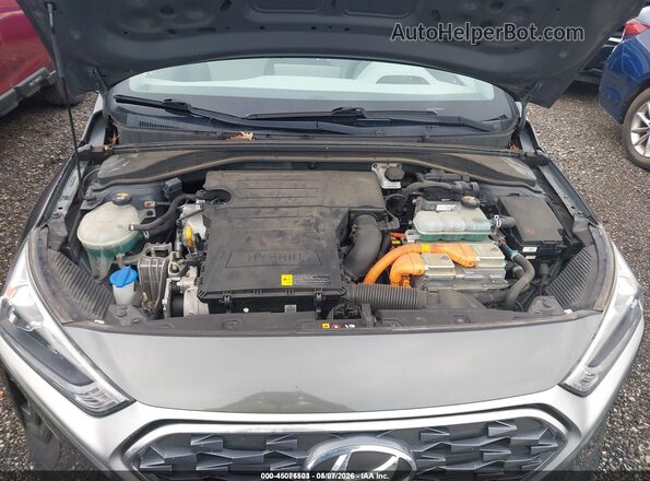 KMHC65LCXLU220320 2020 HYUNDAI IONIQ HYBRID Gray Հետևի տեսք