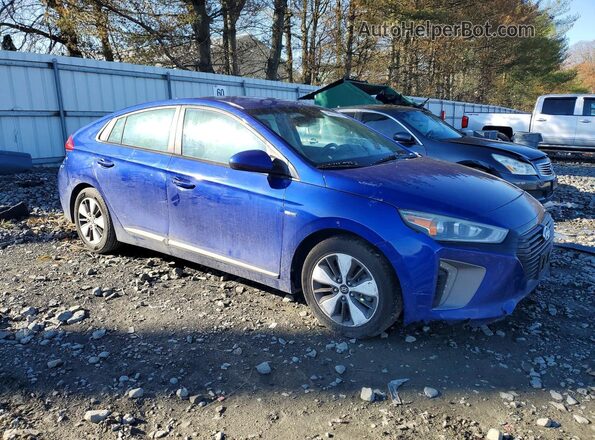 KMHC65LD7KU115483 2019 HYUNDAI IONIQ Синий Передняя правая четверть