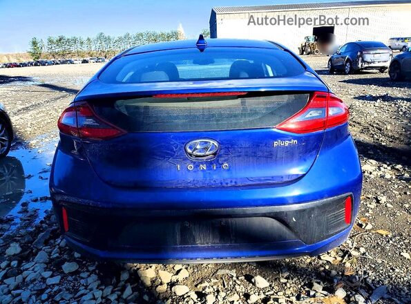 KMHC65LD7KU115483 2019 HYUNDAI IONIQ Синий Вид сзади