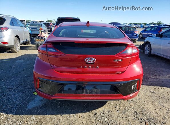 KMHC75LC1KU123261 2019 HYUNDAI IONIQ Красный Вид сзади