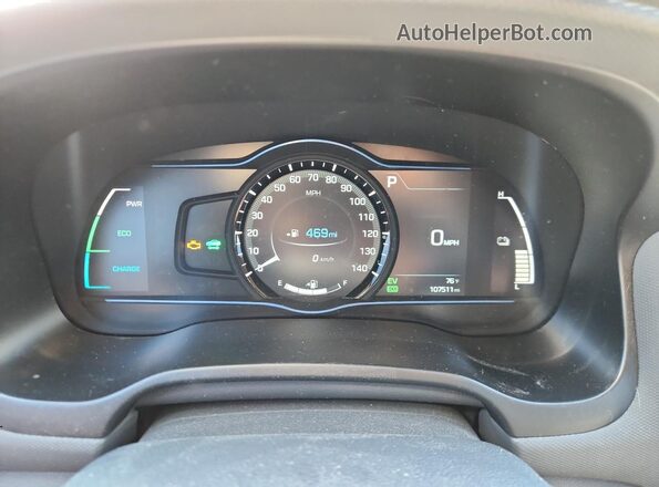 KMHC75LC2HU049194 2017 HYUNDAI IONIQ Black Vista del cuadro de instrumentos