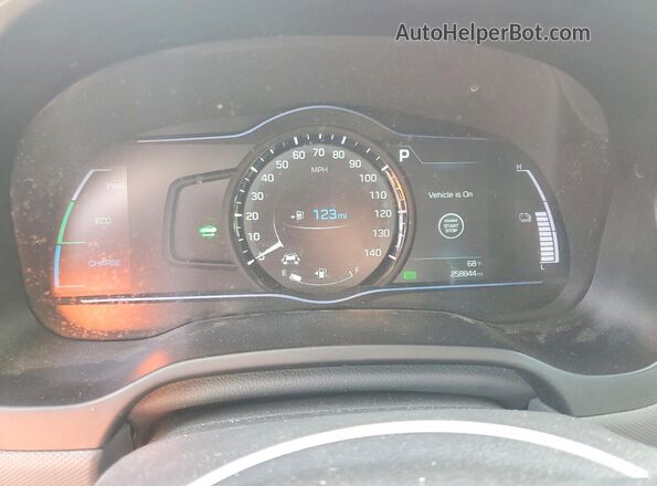 KMHC75LC2KU153949 2019 HYUNDAI IONIQ Черный Вид щитка приборов