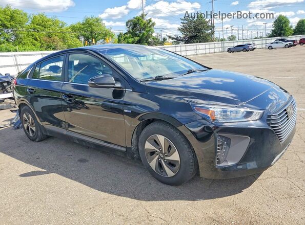 KMHC75LC2KU153949 2019 HYUNDAI IONIQ Черный Передняя правая четверть