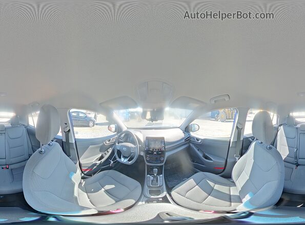 KMHC75LC2LU232605 2020 HYUNDAI IONIQ Синий Вид наклейки с VIN-кодом