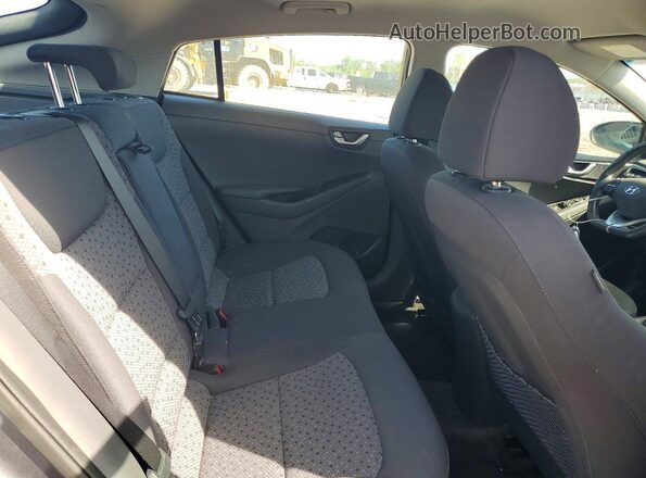 KMHC75LC3HU039838 2017 HYUNDAI IONIQ Серый Вид задних сидений
