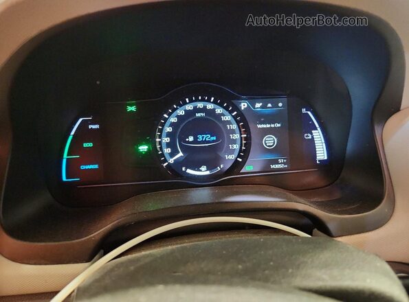 KMHC75LC5HU055412 2017 HYUNDAI IONIQ Черный Вид щитка приборов