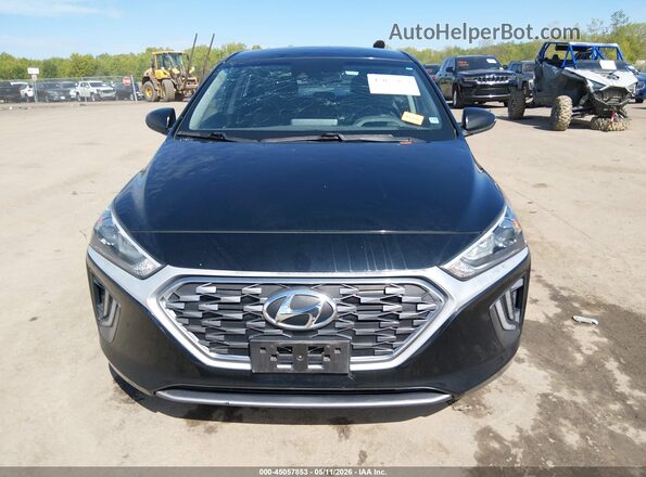 KMHC75LC7LU234351 2020 HYUNDAI IONIQ HYBRID Black ხელსაწყოთა პანელის ხედი