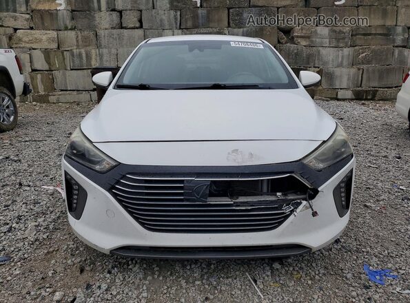 KMHC75LC8HU028348 2017 HYUNDAI IONIQ Белый Вид спереди