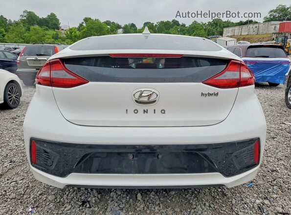 KMHC75LC8HU028348 2017 HYUNDAI IONIQ Белый Вид сзади