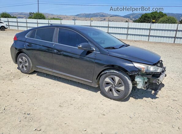 KMHC75LC8KU132166 2019 HYUNDAI IONIQ Черный Передняя правая четверть