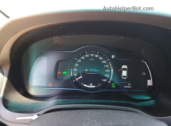 KMHC75LC8KU132166 2019 HYUNDAI IONIQ Черный Вид щитка приборов