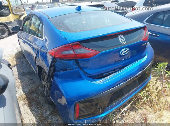 KMHC75LC9JU100034 2018 HYUNDAI IONIQ HYBRID Blue Задня ліва чверть