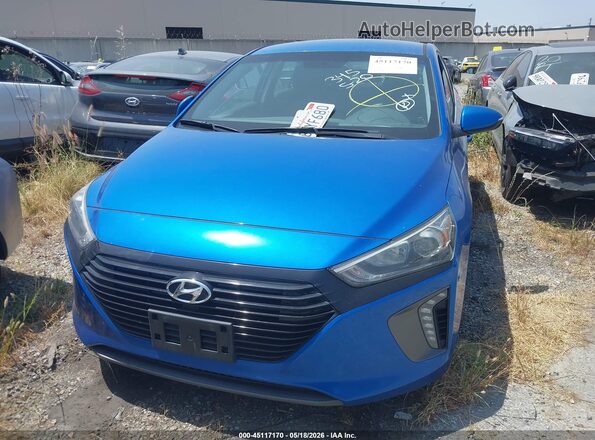 KMHC75LC9JU100034 2018 HYUNDAI IONIQ HYBRID Blue Вид щитка приладів