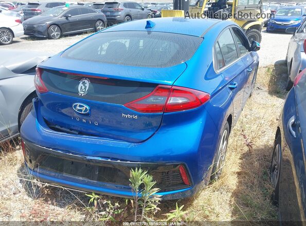 KMHC75LC9JU100034 2018 HYUNDAI IONIQ HYBRID Blue Задня права чверть