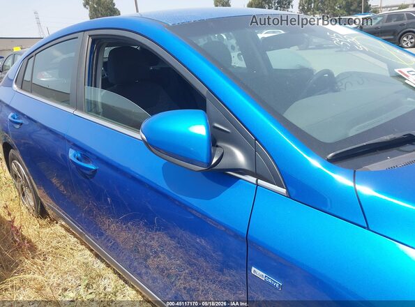 KMHC75LC9JU100034 2018 HYUNDAI IONIQ HYBRID Blue Вид задньої частини салону