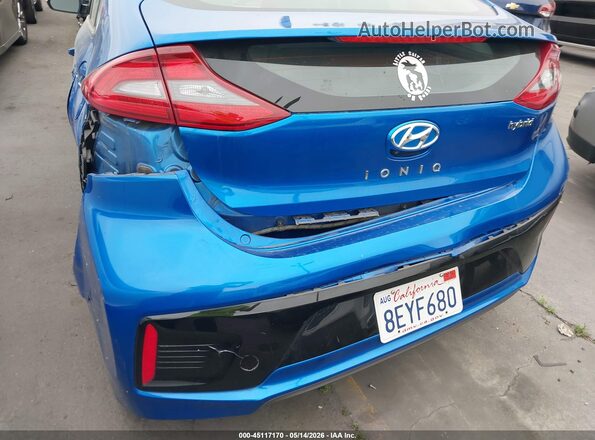 KMHC75LC9JU100034 2018 HYUNDAI IONIQ HYBRID Blue 