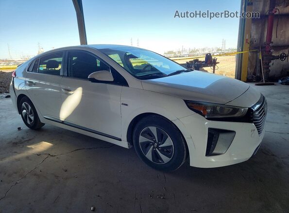 KMHC75LC9KU139532 2019 HYUNDAI IONIQ Белый Передняя правая четверть