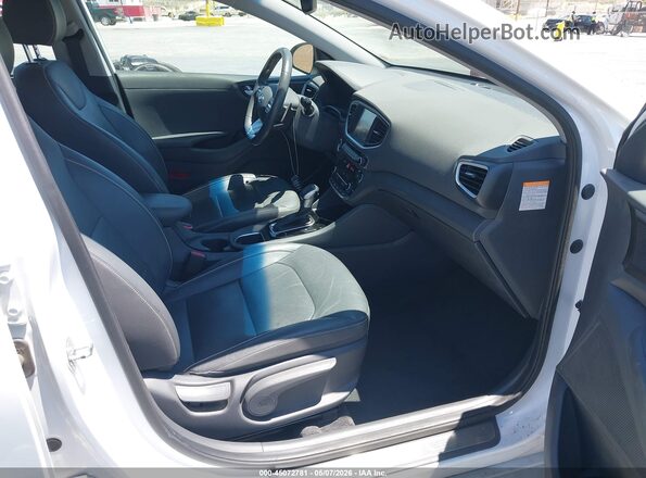KMHC75LD1KU159265 2019 HYUNDAI IONIQ PLUG-IN HYBRID Белый Вид салона спереди