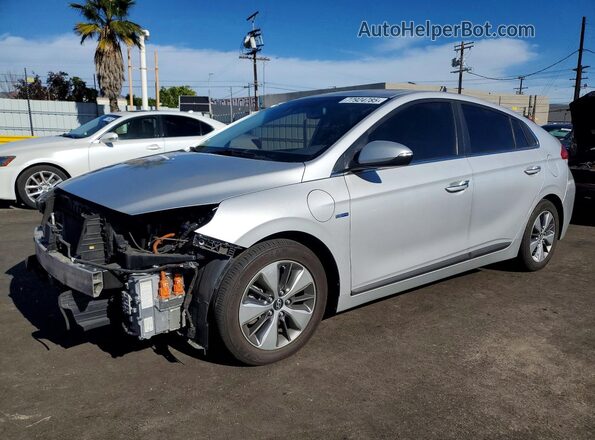 KMHC75LD4JU077917 2018 HYUNDAI IONIQ Silver Передня ліва чверть