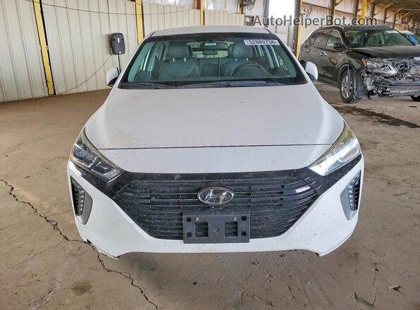 KMHC75LD8JU060957 2018 HYUNDAI IONIQ White Դիմացի տեսք
