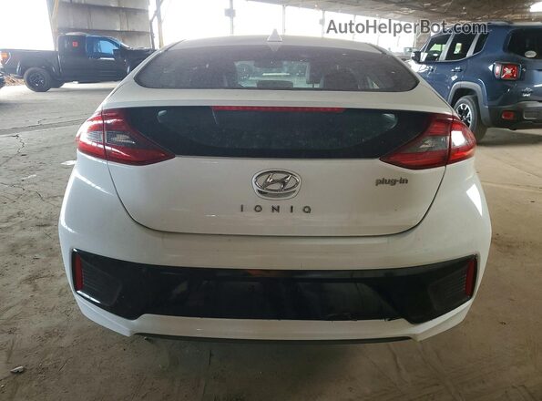 KMHC75LD8JU060957 2018 HYUNDAI IONIQ White Հետևի տեսք