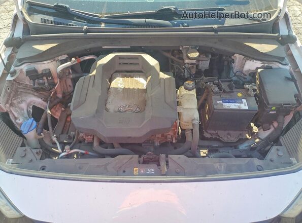 KMHC75LH8KU034234 2019 HYUNDAI IONIQ White Widok wnętrza z tyłu
