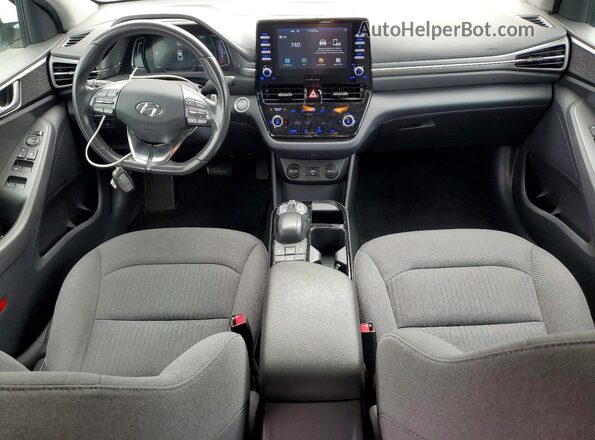 KMHC75LJ1LU061764 2020 HYUNDAI IONIQ Белый Вид панели приборов