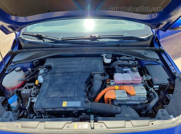 KMHC85LC1NU275347 2022 HYUNDAI IONIQ Синий Вид задней части салона