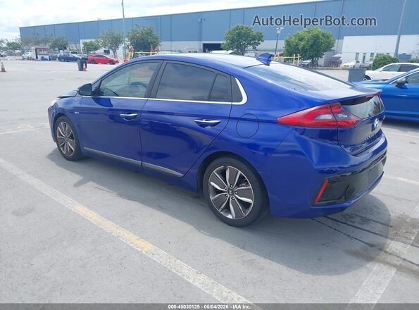 KMHC85LC2KU110466 2019 HYUNDAI IONIQ HYBRID Синий Задняя левая четверть
