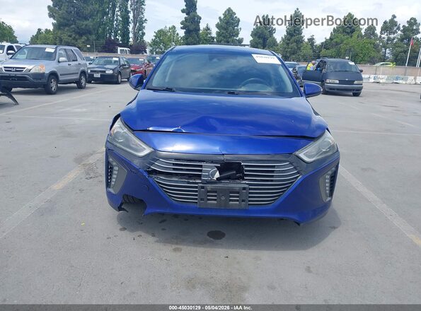 KMHC85LC2KU110466 2019 HYUNDAI IONIQ HYBRID Синий Вид щитка приборов