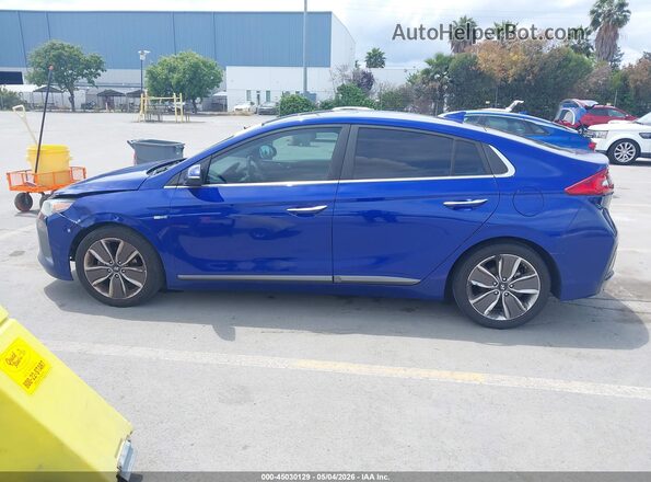 KMHC85LC2KU110466 2019 HYUNDAI IONIQ HYBRID Синий Панорамный вид салона 360°