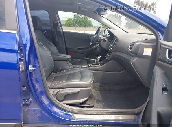 KMHC85LC2KU110466 2019 HYUNDAI IONIQ HYBRID Синий Вид салона спереди
