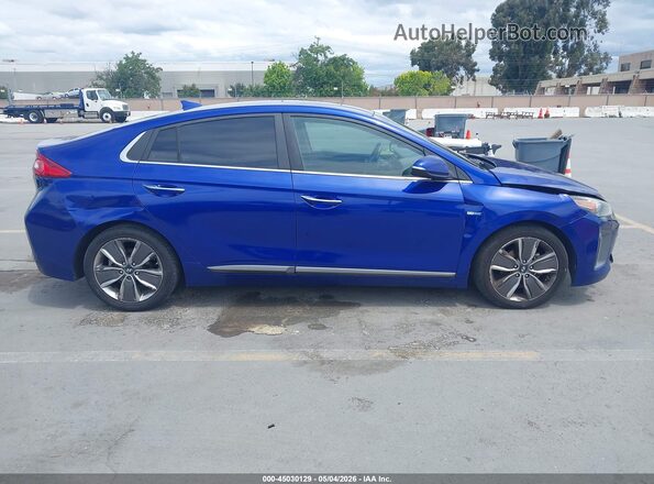 KMHC85LC2KU110466 2019 HYUNDAI IONIQ HYBRID Синий Вид задней части салона