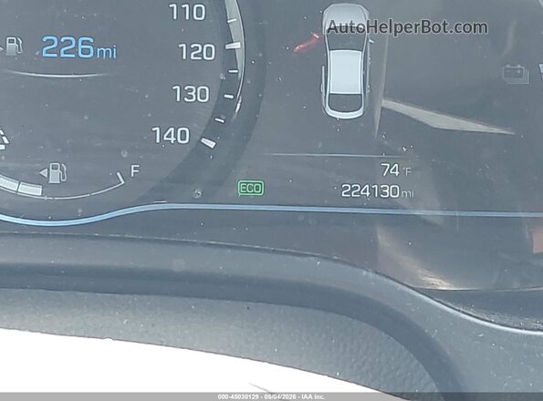 KMHC85LC2KU110466 2019 HYUNDAI IONIQ HYBRID Синий 