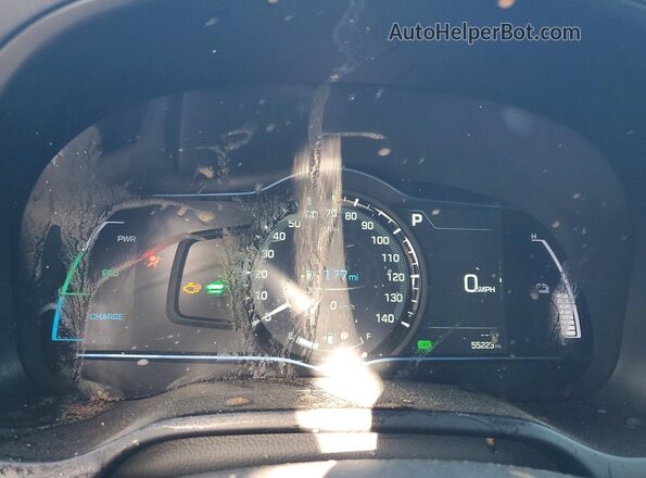 KMHC85LC2KU136985 2019 HYUNDAI IONIQ Черный Вид щитка приборов