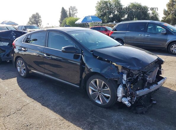 KMHC85LC2KU136985 2019 HYUNDAI IONIQ Черный Передняя правая четверть