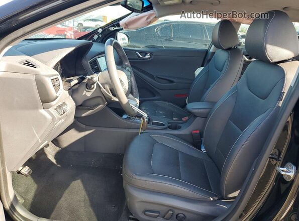 KMHC85LC2KU136985 2019 HYUNDAI IONIQ Черный Вид салона спереди