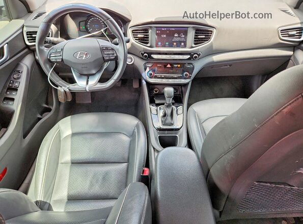 KMHC85LC3HU040727 2017 HYUNDAI IONIQ Silver Առջևի վահանակի տեսք