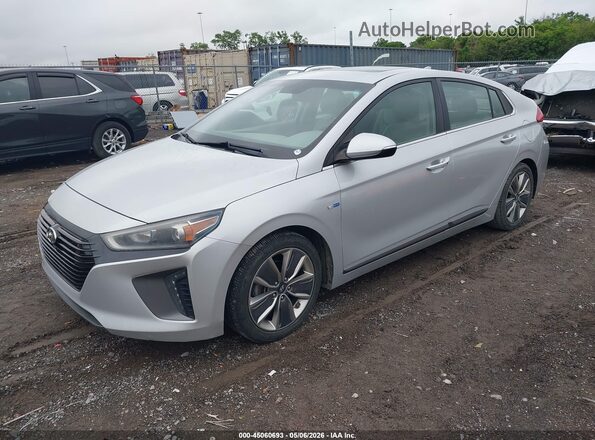KMHC85LC7HU023591 2017 HYUNDAI IONIQ HYBRID Серебряный Передняя левая четверть