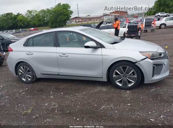 KMHC85LC7HU023591 2017 HYUNDAI IONIQ HYBRID Серебряный Вид задней части салона